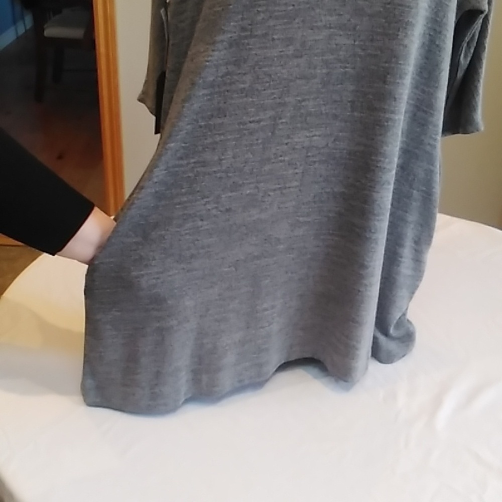 Aritzia Wilfred Free Heather Grey COBER NWT Size XXS Mini Dress Pockets - Picture 4 of 7